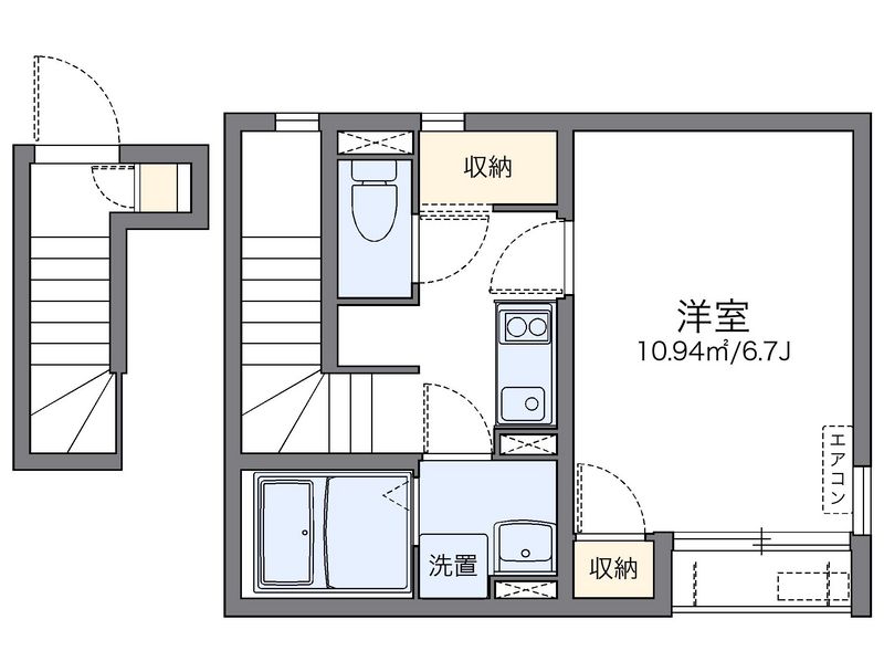 レオネクストエーリラフトリー 間取図