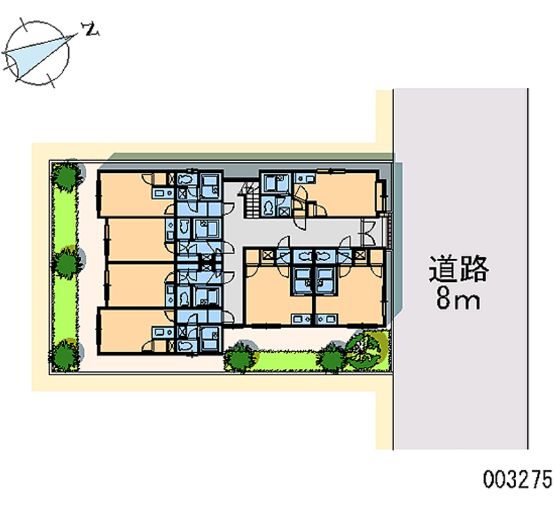 レオパレス南郷７丁目第１４ 区画図