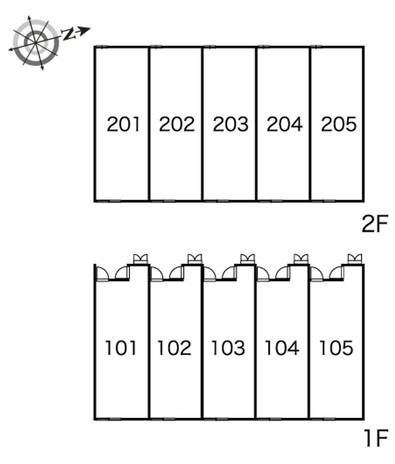 レオパレス大島 間取り配置図