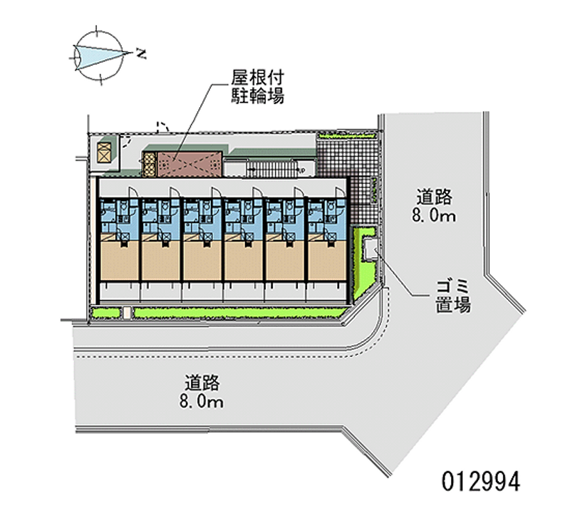 レオパレス住吉伍番館 区画図
