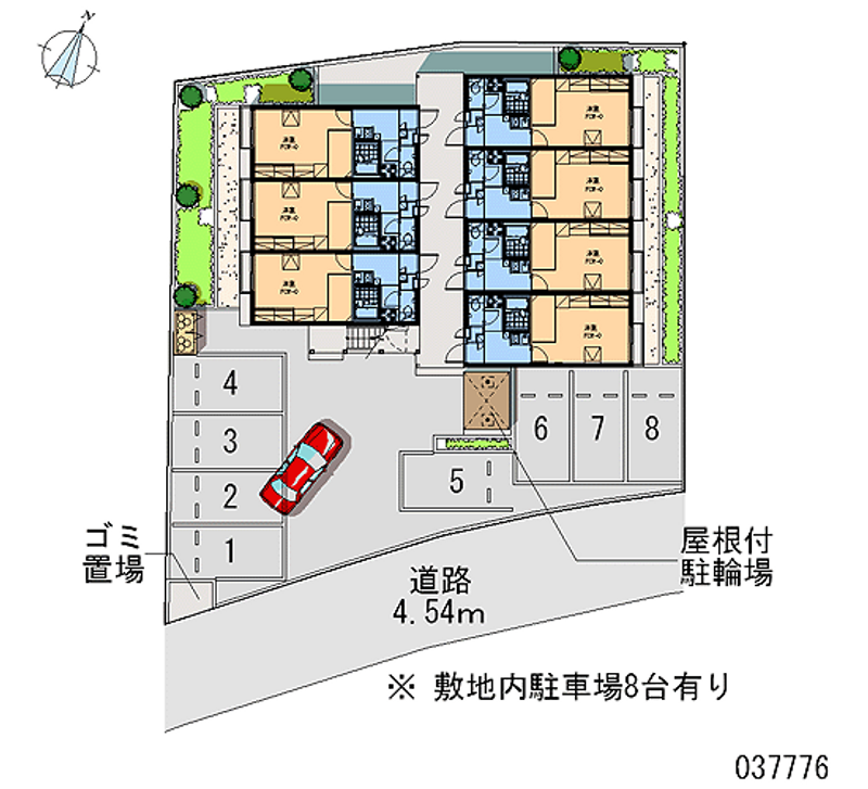 レオパレスグリーンハイツ二宮 月極駐車場