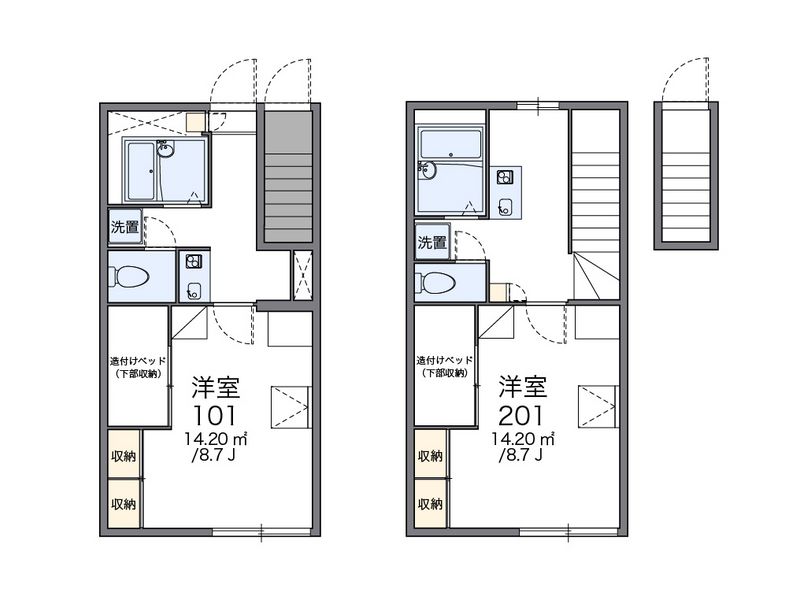 レオパレス万葉 間取図