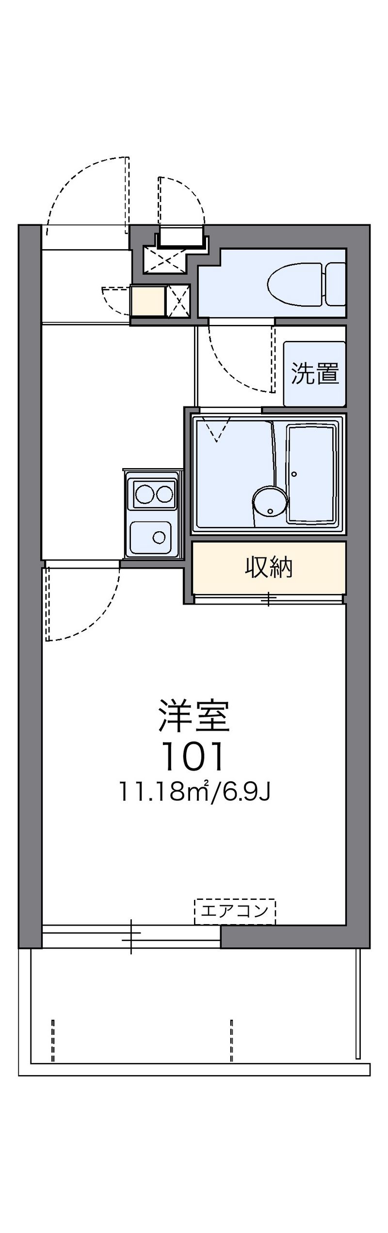 レオパレス古蔵 間取図