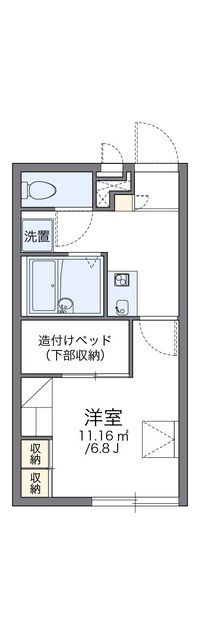 レオパレスＪ　ＢＯＸ　Ⅲ 間取り図