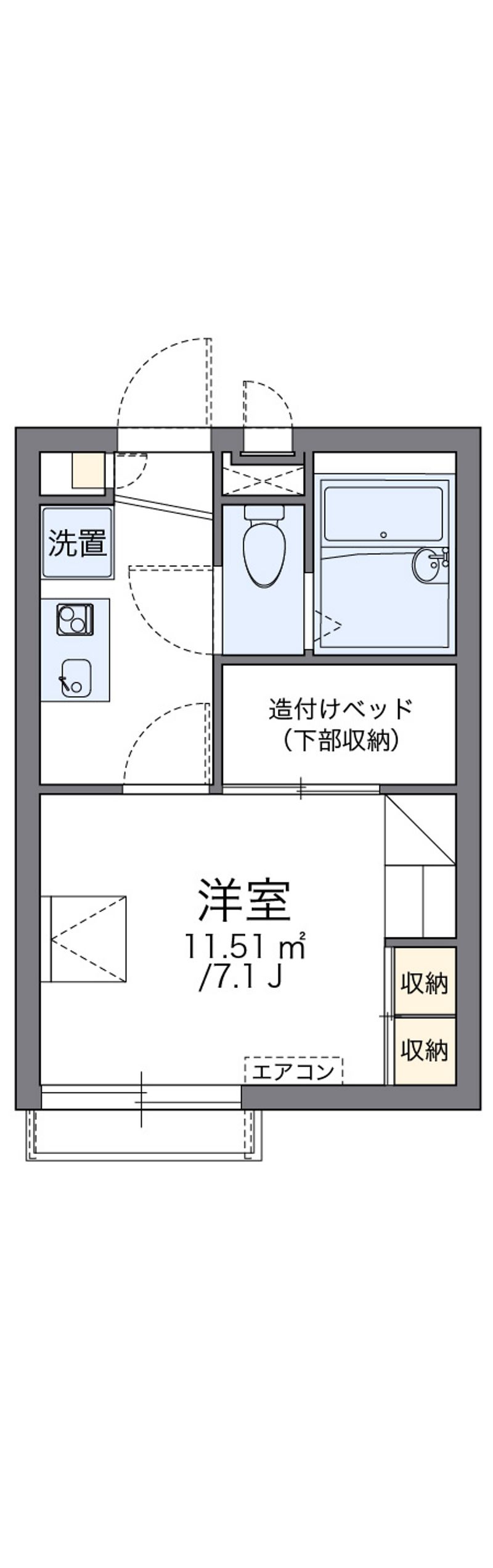 レオパレスＥａｓｔ 間取図