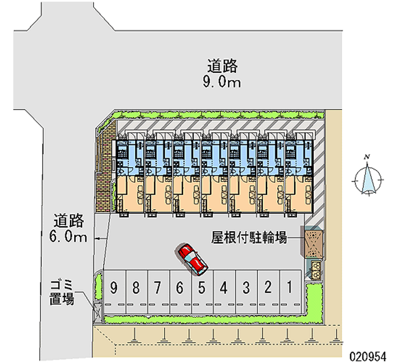 レオパレスベェシャン 月極駐車場