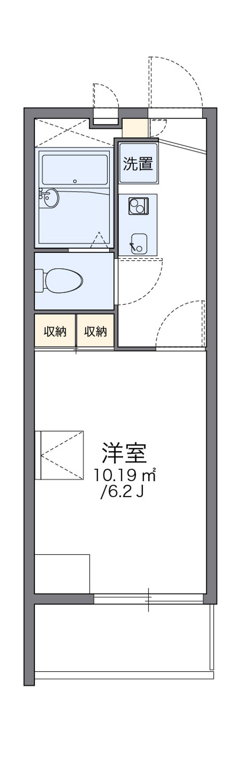 レオパレスルミエール森彦 間取図
