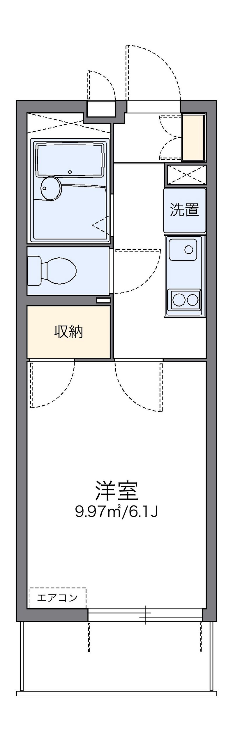 レオパレスグリーンビュー和田 間取図