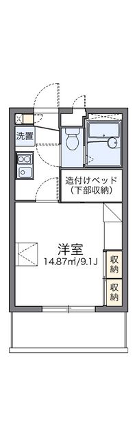 レオパレス花風 間取り図