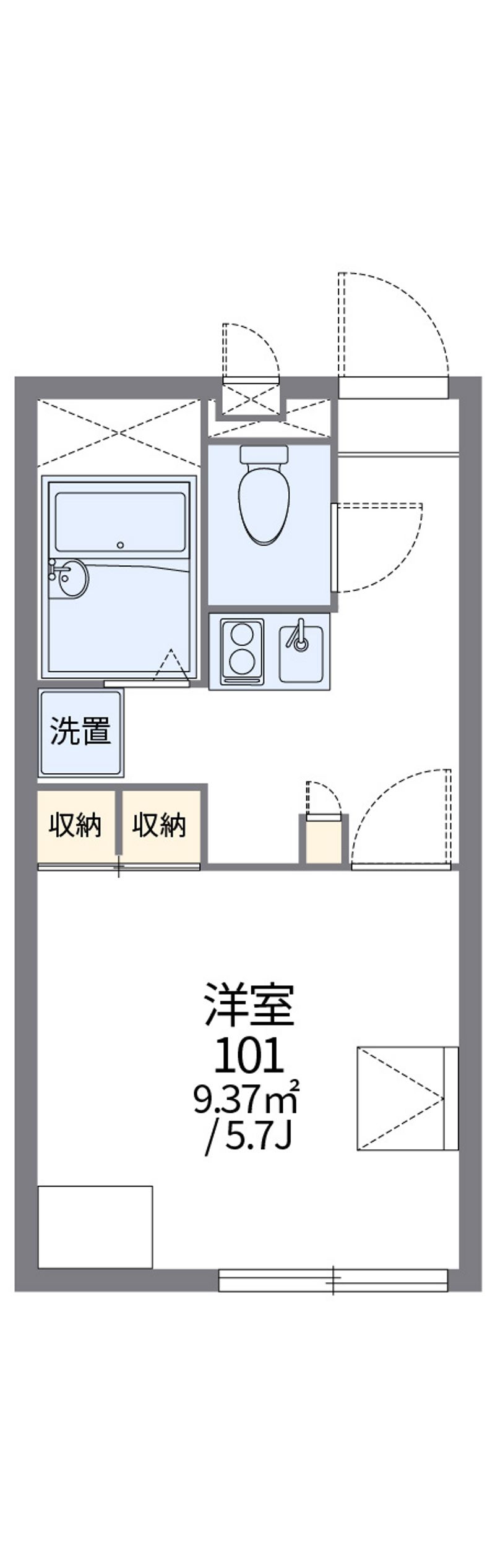レオパレスＴＡＫＡＫＩ 間取図