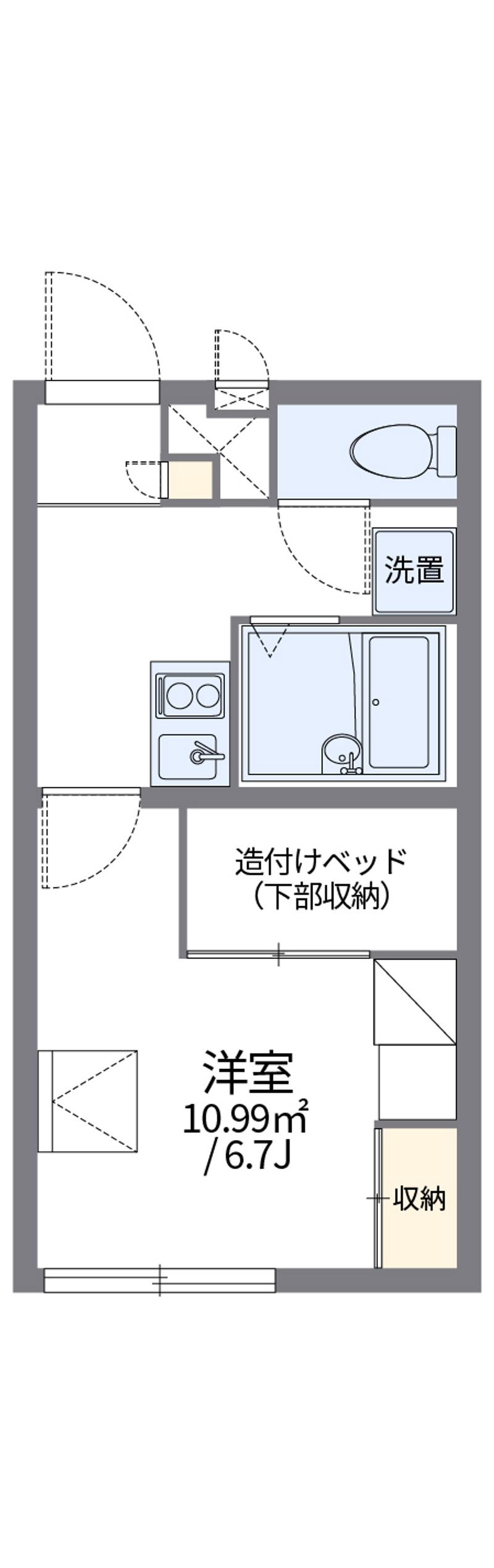 レオパレス西賀茂 間取図