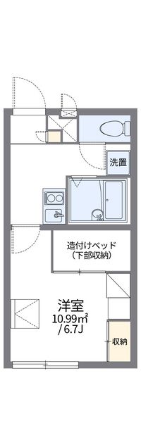 レオパレス西賀茂 間取り図