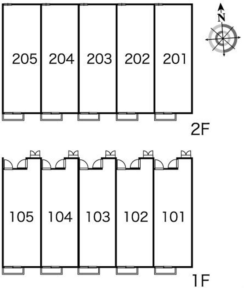 レオパレス結い 間取配置図