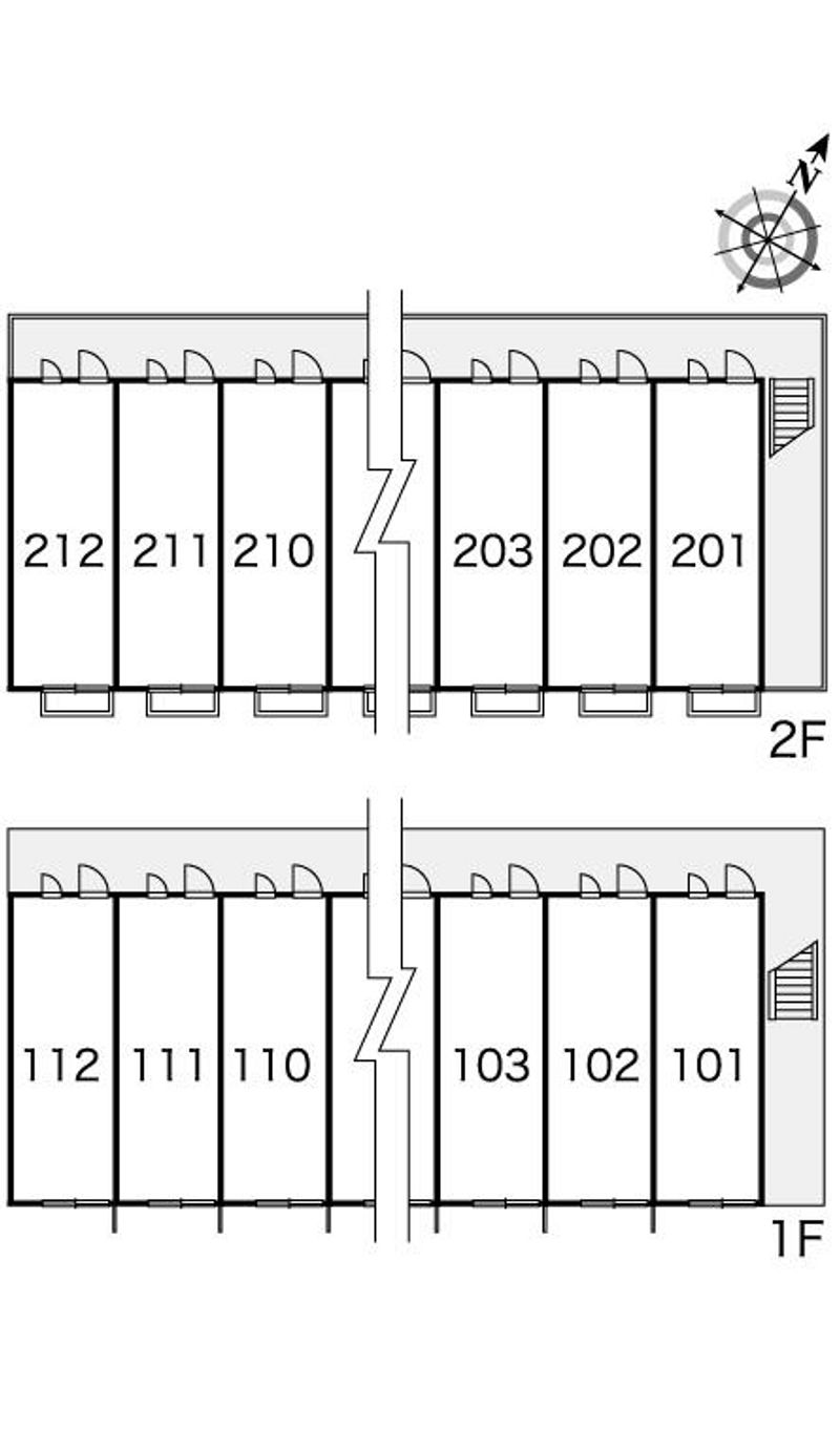 レオパレスシェソア　今伊勢 間取配置図
