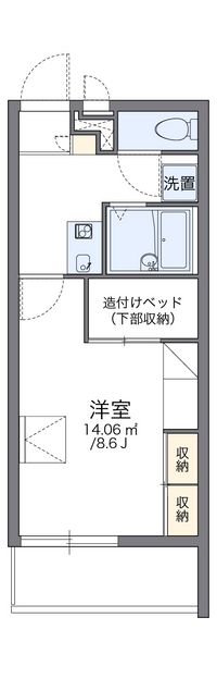 レオパレススリーアローズ 間取り図