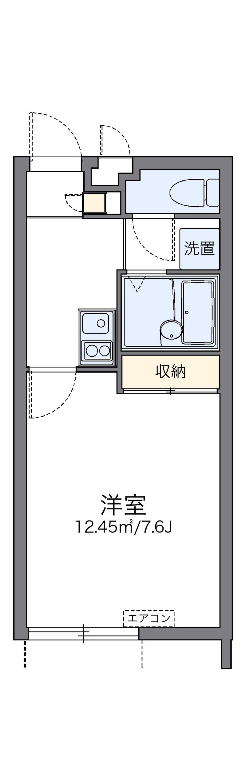 レオパレス浜柳 間取り