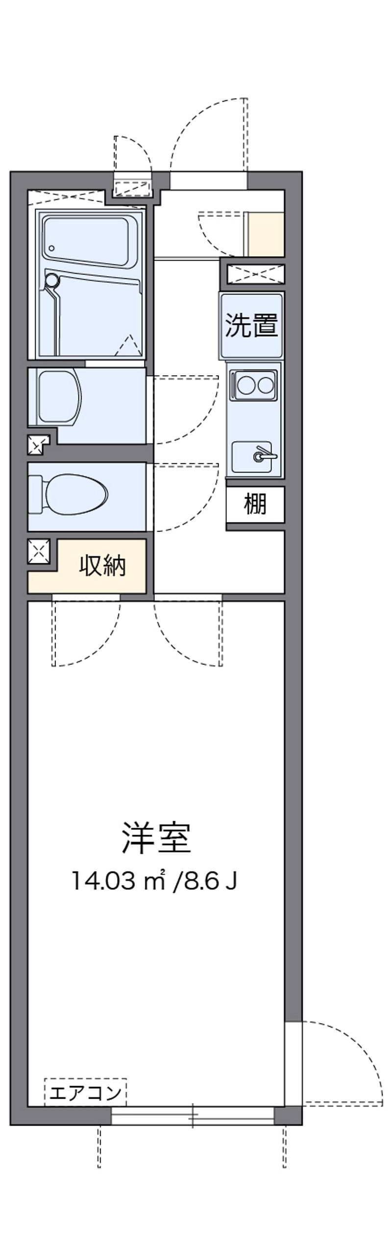 レオネクスト玻璃器 間取図