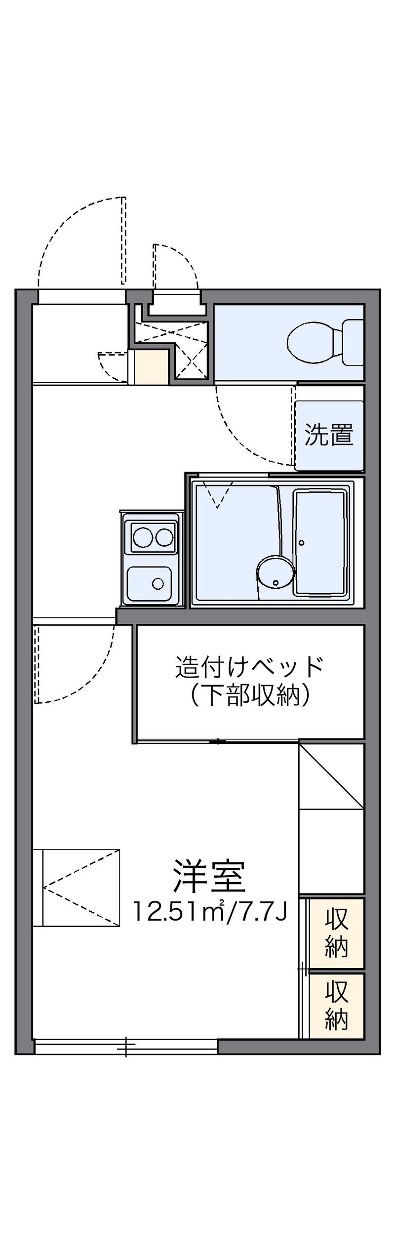 レオパレスサンライズ長濱 間取図
