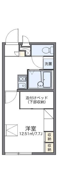 レオパレスサンライズ長濱 間取り図