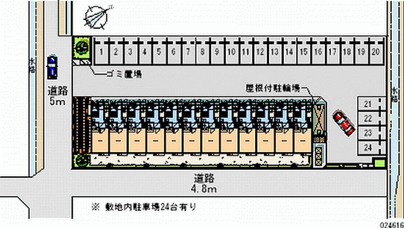 24616 bãi đậu xe hàng tháng