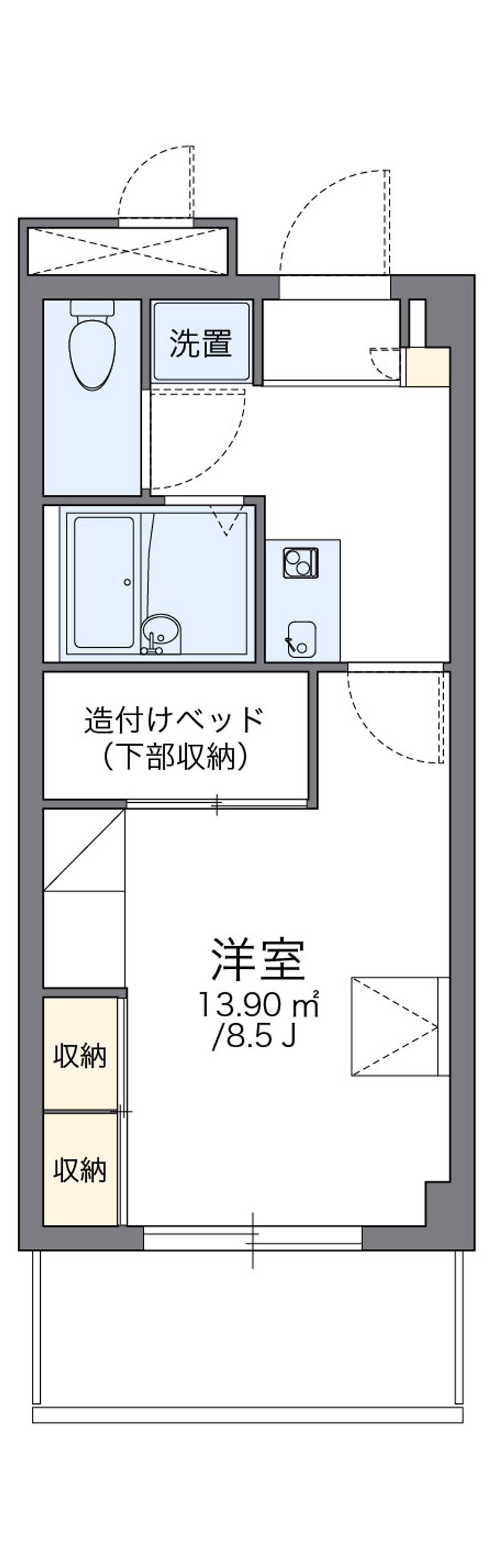 レオパレス浦添 間取図