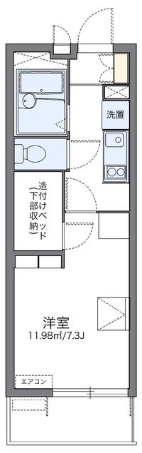 レオパレスルミュールⅢ 間取り図