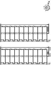 クレイノ幸庵 間取り配置図