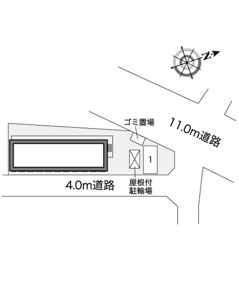 レオパレス神崎リバーサイド 配置図