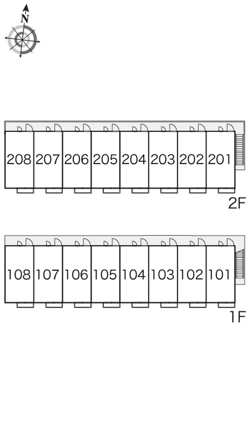 レオパレス豊府 間取配置図