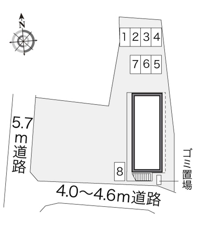 レオパレスルネッサンス大原 配置図