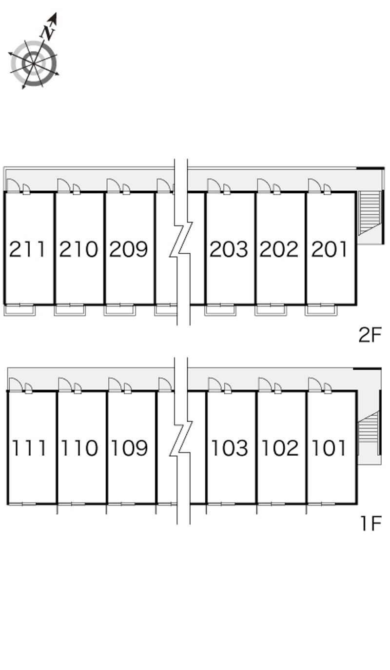 レオパレスドミール堀 間取配置図