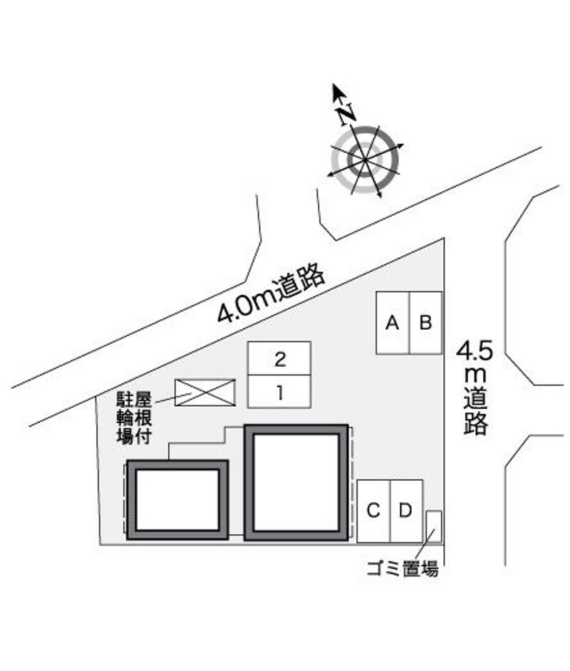 レオパレスえにし 配置図