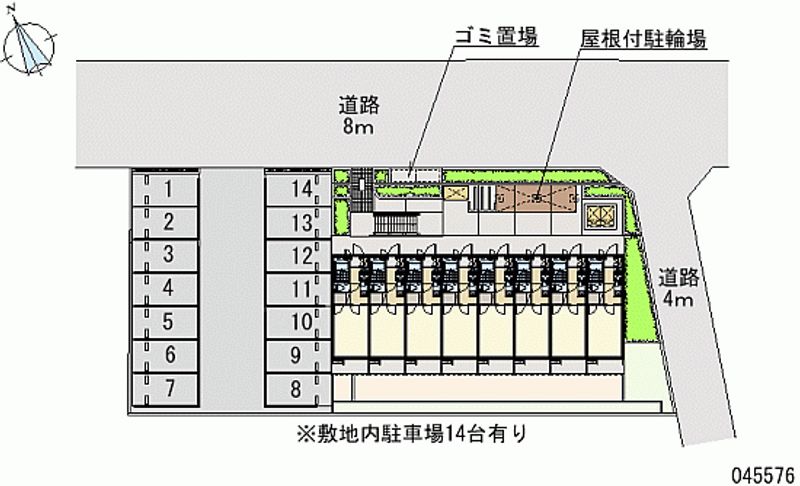 レオパレスアズーラ 月極駐車場