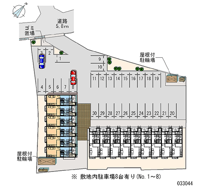 レオパレスＳＭＩＬＹ２ 月極駐車場