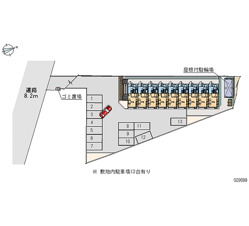 レオパレスルミエール 月極駐車場