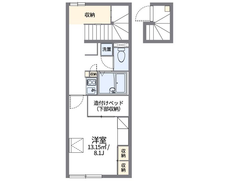 レオパレスサニースポット 間取図