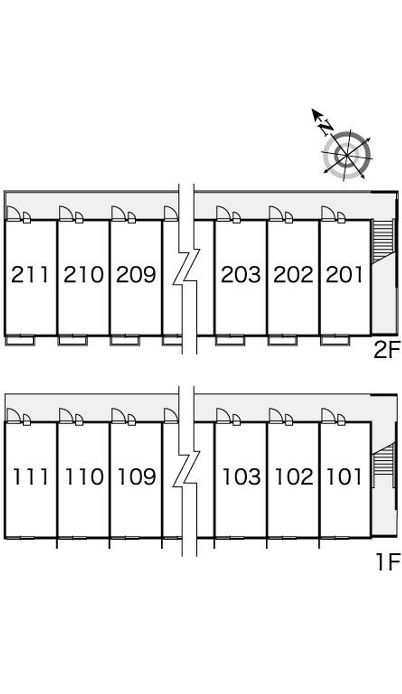 レオパレス菜花 間取配置図
