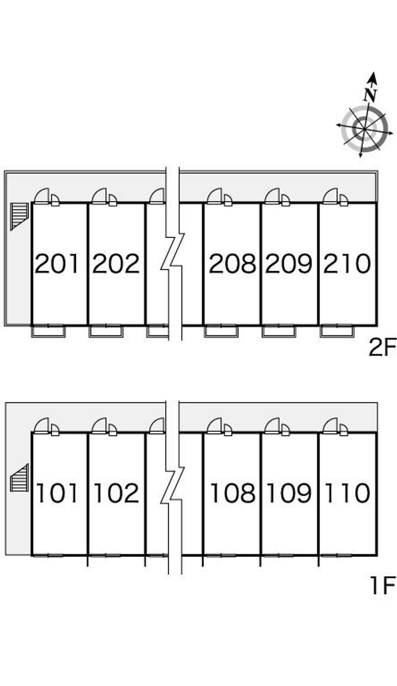レオパレスパーク森山 間取配置図