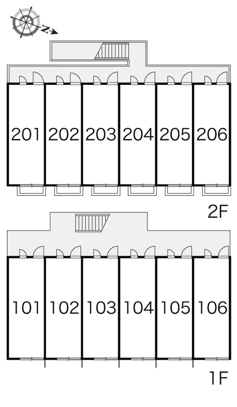 レオパレスホーホ　プラッツ 間取配置図