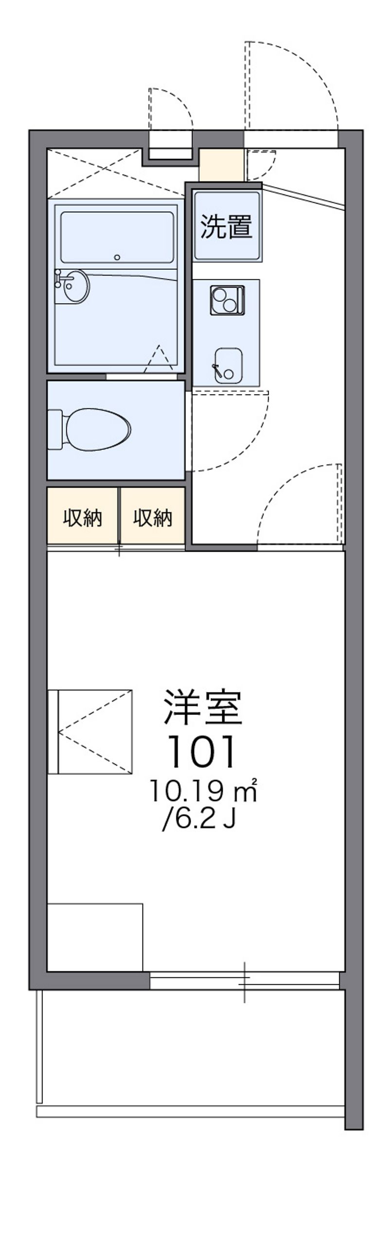 レオパレスＭＩＮＡＭＩＮＯⅡ 間取図