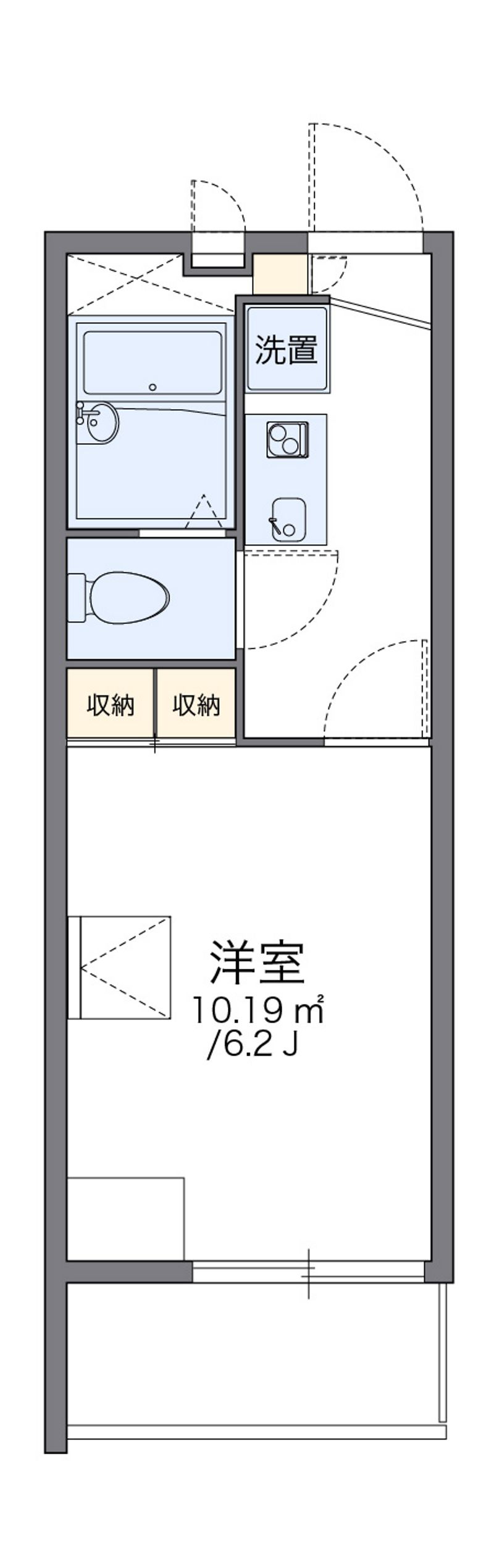 レオパレス清水 間取図