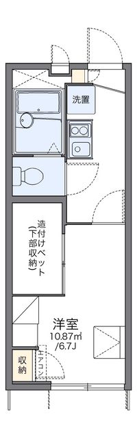 レオパレストロワイル片江 間取り図