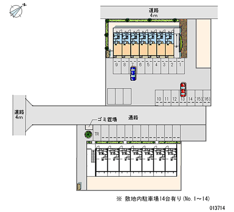 レオパレスムツミ 区画図