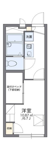 レオパレスさき 間取り図