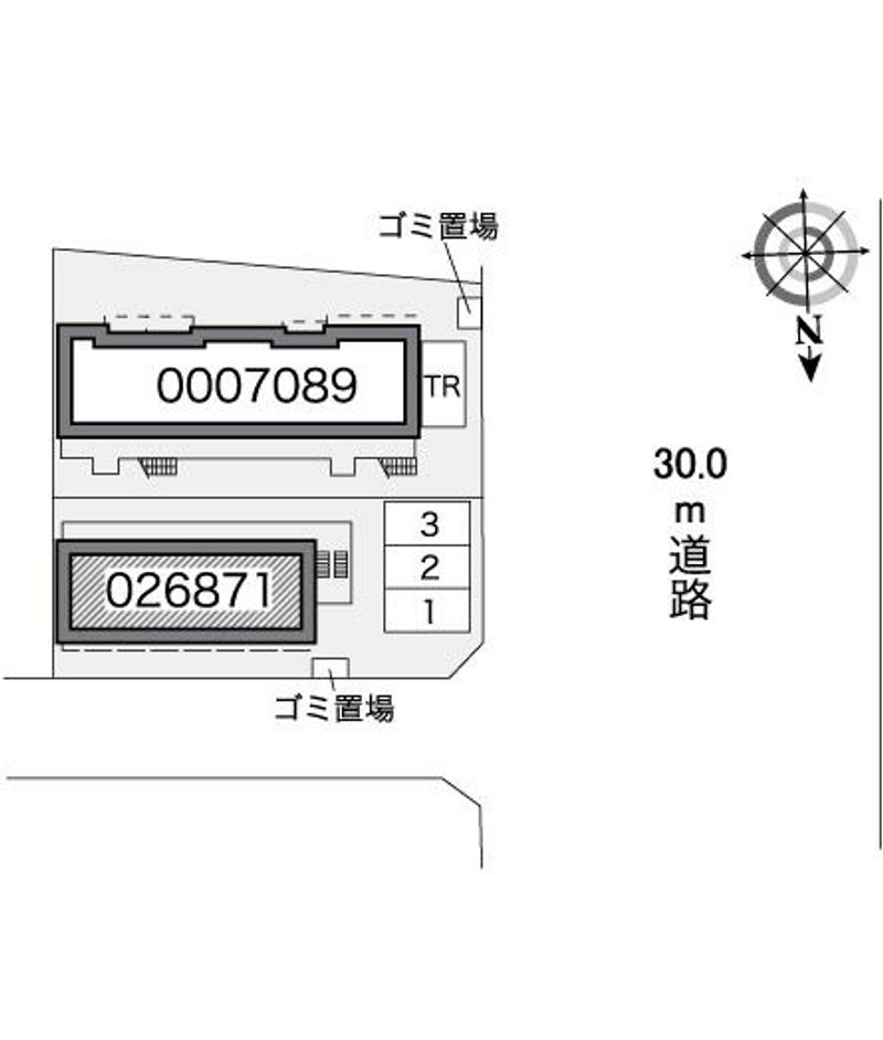 レオパレスクレセント 配置図