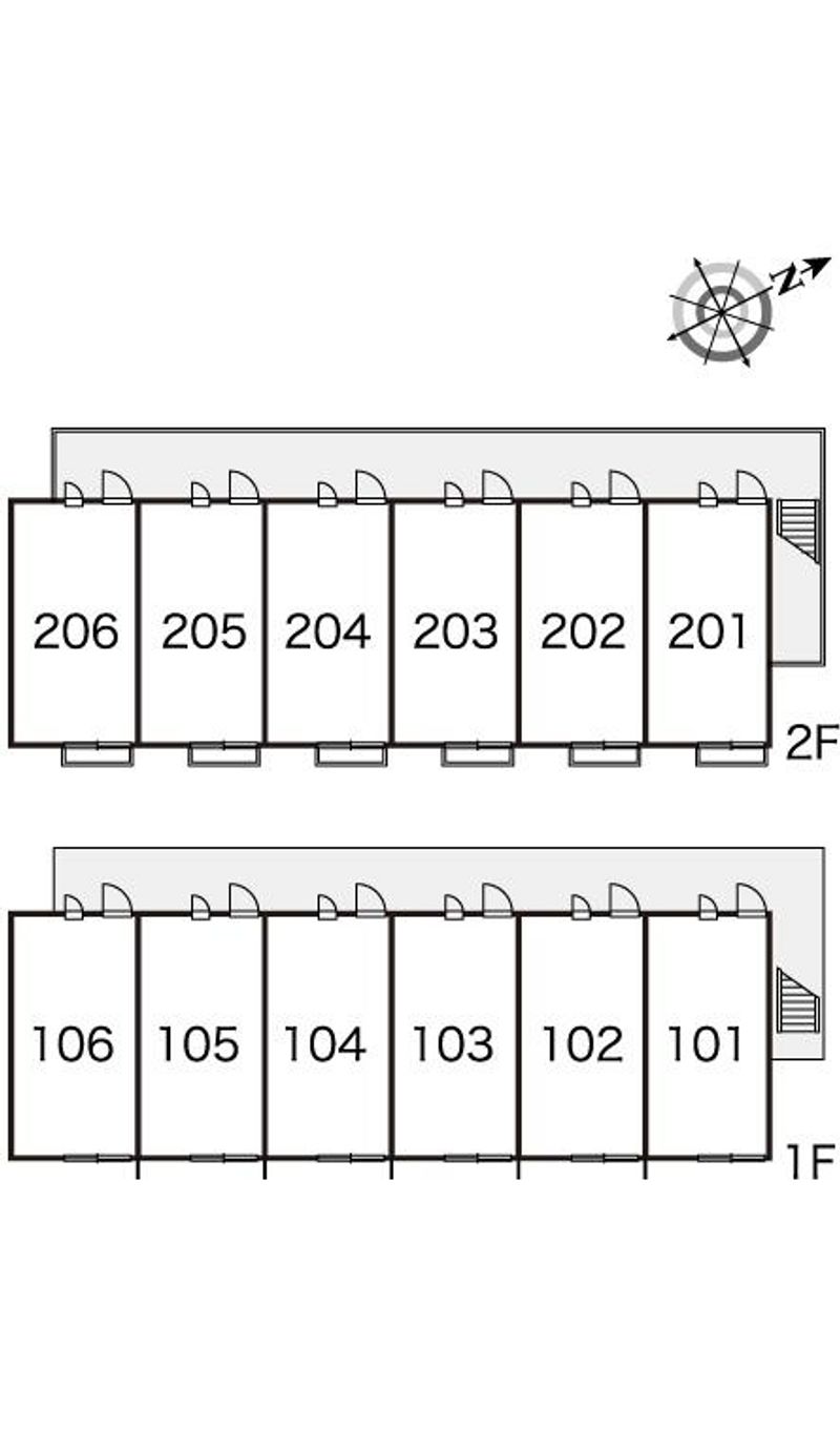 レオパレスレイ 間取配置図