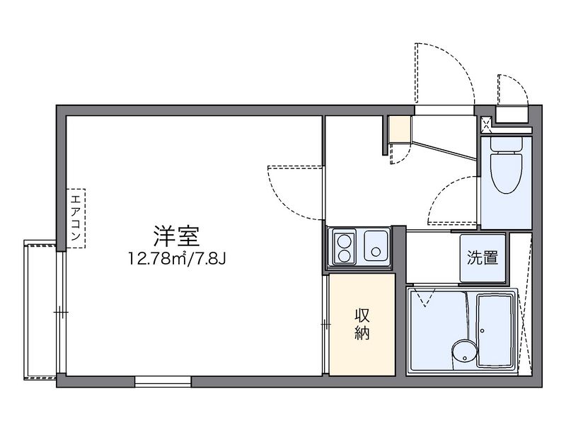 レオパレスきんぐ 間取図