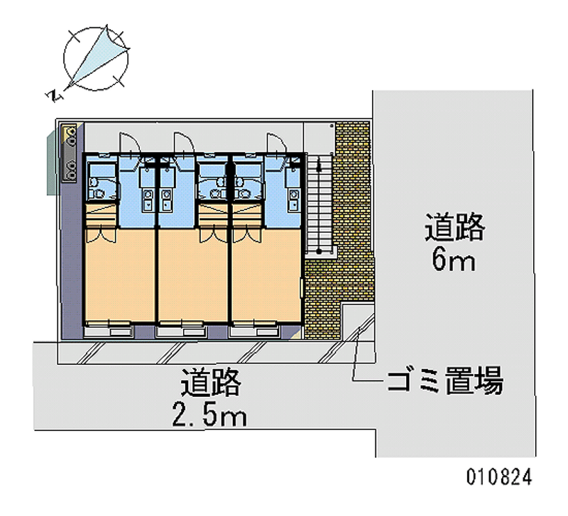 レオパレス足立新田 区画図