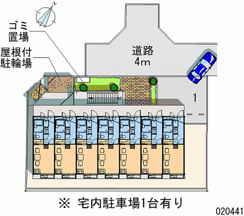 レオパレスヴィーブル室尾 区画図