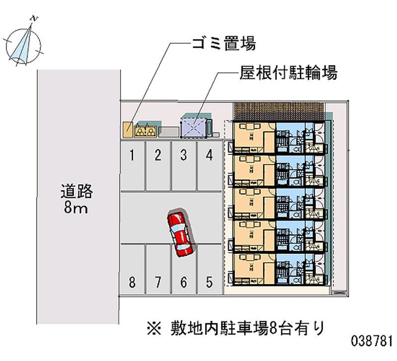 レオパレス向日葵 月極駐車場